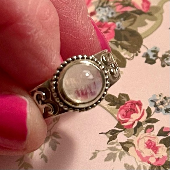 VINTAGE RETIRED SILPADA STERLING SILVER AND MOONSTONE RING SIZE 7 - Picture 7 of 11